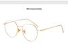Trendy Polygonal Gold Wire Rim Glasses, Slimming Anti-Blue Light Myopia, Same Style as Xiaohongshu Douyin.