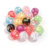 5pcs/lot 16mm Colorful Sequin Resin Beads Round Loose Spacer Beads For Jewelry Making DIY Bracelet Necklace Keychain Accessories