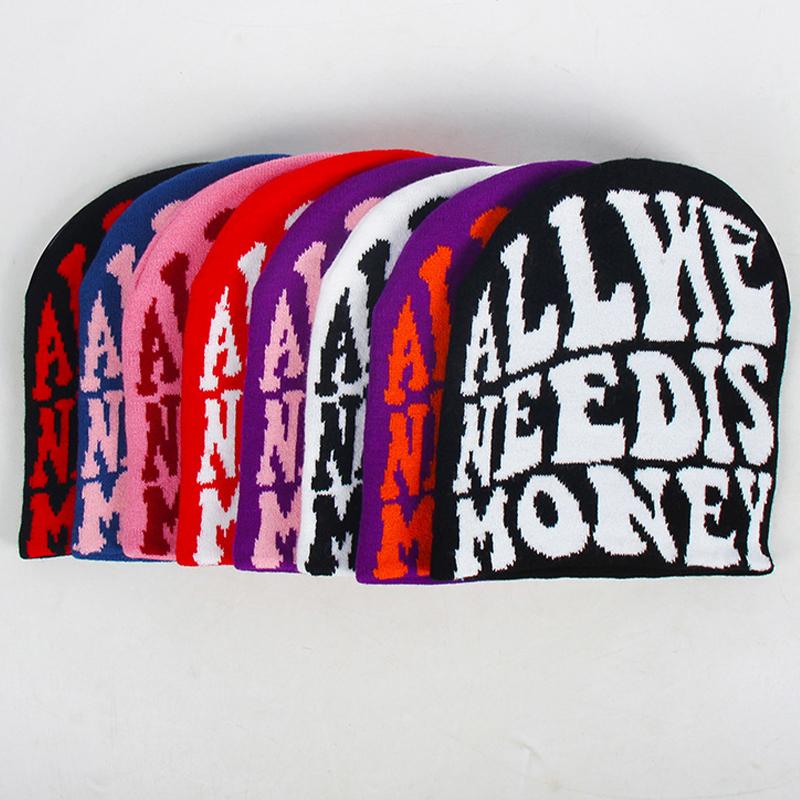 Căciulă Tricotată Vintage Y2K Lână Acril Femei Beanie Iarnă Căciuli Calde Harajuku Hip Hop Casual Skullies Căciulă de Exterior