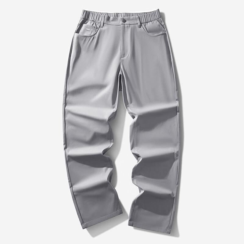 Firstview Men s Fashion Casual Straight-Leg Trousers 36
