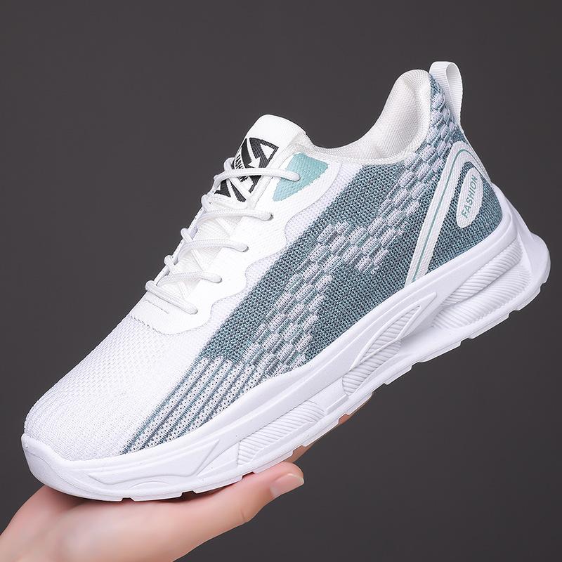 Men's shoes fly-woven breathable shoes summer new trendy shoes casual shoes soft-soled sports running shoes