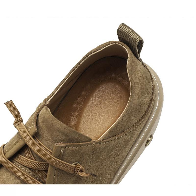 Men's Casual Leather Shoes Soft Sole Walking Shoes Luxury Brand Lace-Up Lightweight Walking Shoes Outdoor Mens Sneakers