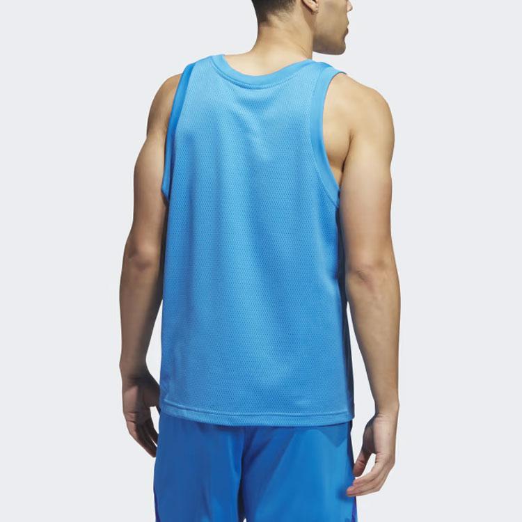 Adidas Tank Tops Men's Blue Crew Neck Moderate Other IL2265