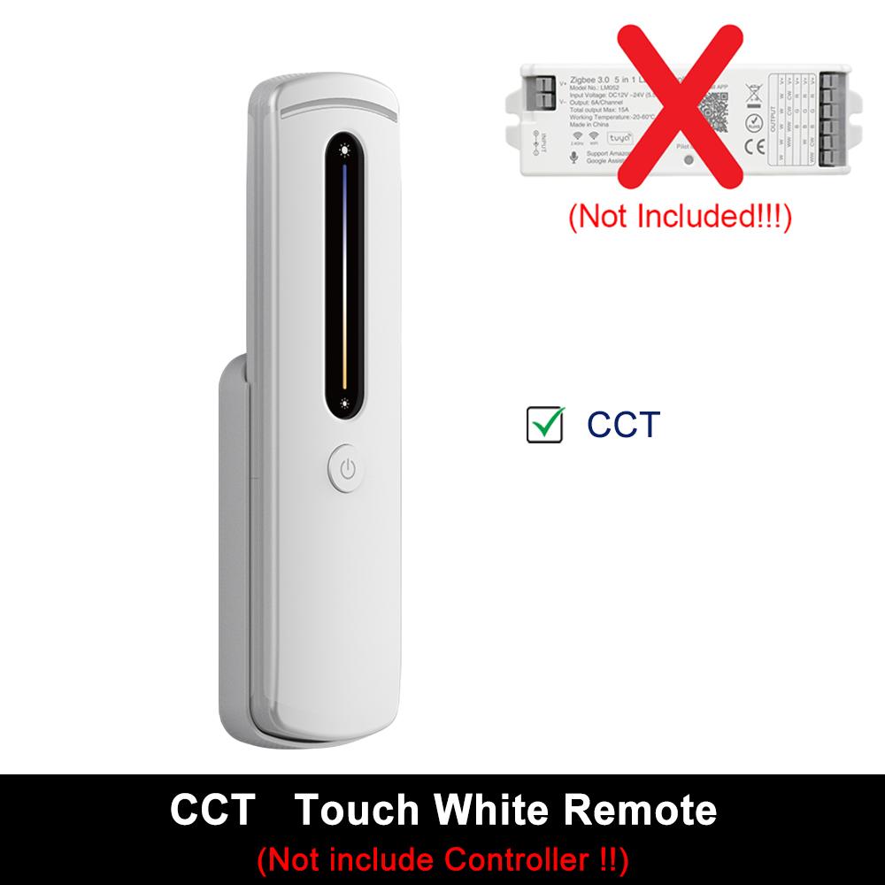 5 in 1 Controller Tuya Zigbee Wifi Smart LED Dimmer 2.4G RC Support Alexa Google Assistant for 12V 24V CCT RGB RGBCCT COB Strip