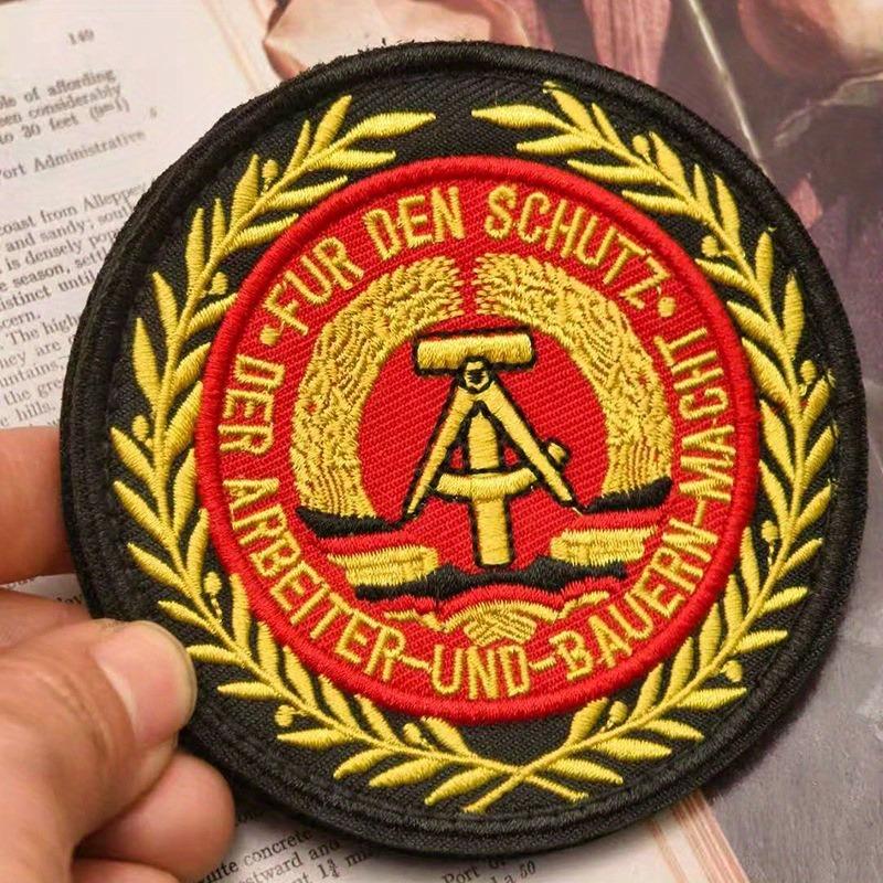 Deutschland Stickerei Moralabzeichen Adler Klettverschluss Taktisch Rund DIY Dekoration Rucksack Taktischer Aufnäher