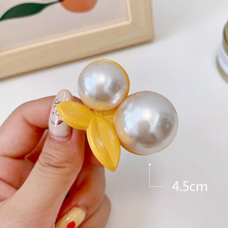 1 Pcs Korean Style Transparent Pearl Hair Crab Elegant Hair Claws Girls Hairpins Women Hair Accessories Barrettes Hairgrip