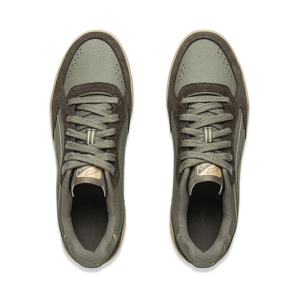 New LiNing Moon Glaze Slip Resistant, Abrasion Resistant, Breathable Low Top Skateboard Shoes Men's Green AGCV333-3