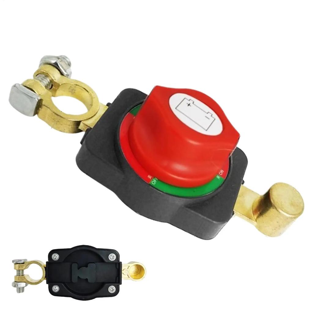 Car Battery Disconnect Switch Manual Circuit Breaker Anti-Power Off Leakage Protector Universal Auto Parts 12V-24V Systems