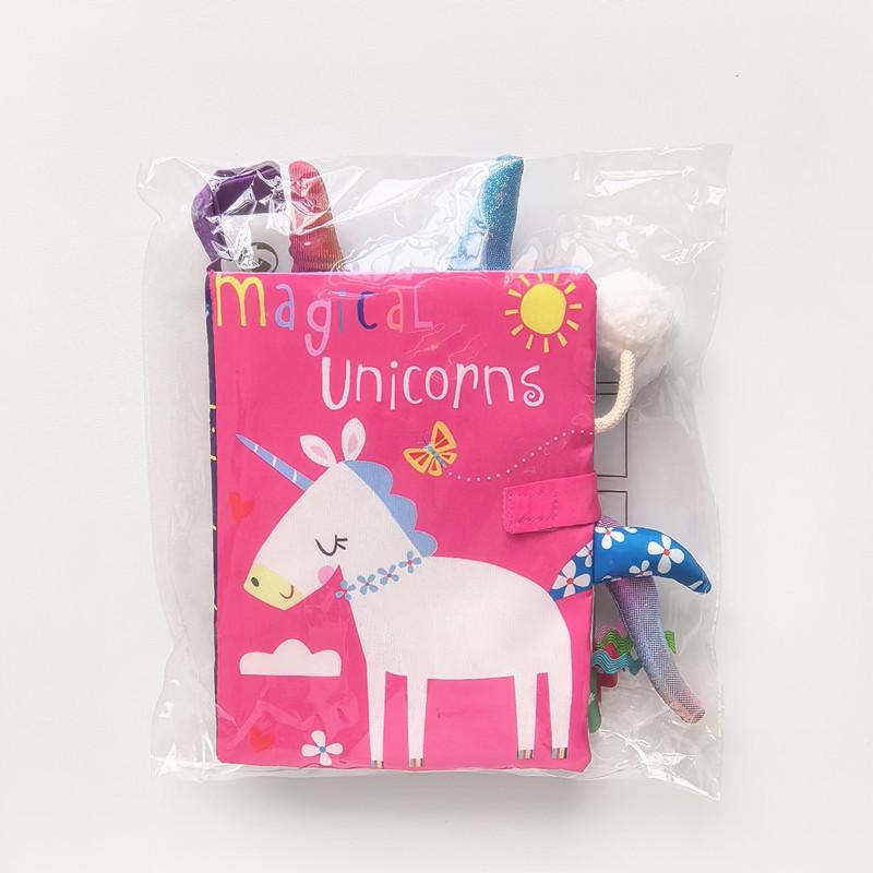 Baby 3D Tail Cloth Book - Tear-Resistant Early Education Animal Book for Kids