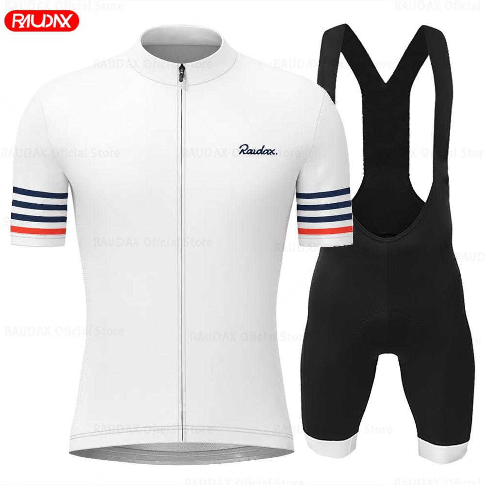 Raudax Cycling Jersey 2026 Short Sleeve Jersey Sets Ropa Ciclismo Hombre Summer Cycling Clothing Triathlon Bib Shorts Suit Shirt