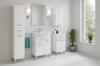 Bathroom cabinet 50x85cm standing on legs, white gloss Mea