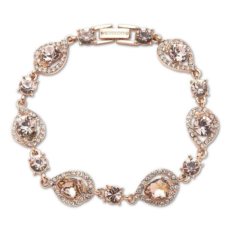 Givenchy Pear Shape Edge Design Glass Bracelet Women bracelets Rose-Gold 07B00022-9DH F,Rose Gold