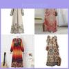 Ethnic Boho Maxi Dress With Floral Print For Party And Casual Wear