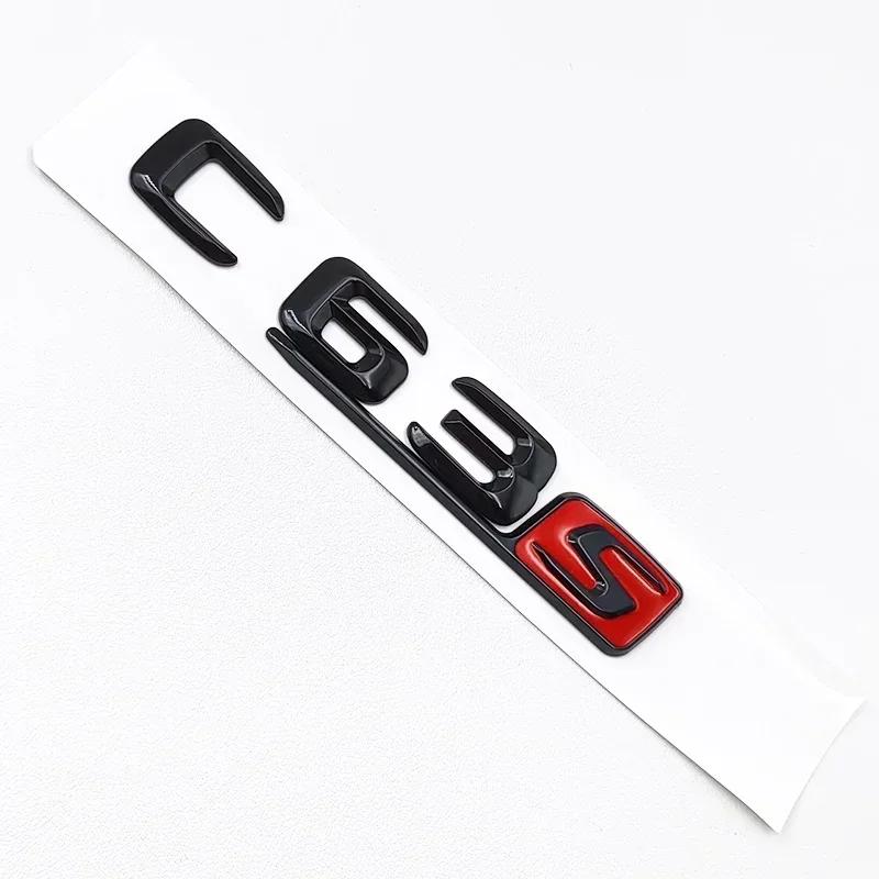 

C200 E200 New 2025 For Mercedes Benz 3D Black C63S Logo Letters V8 BITURBO Badge Car Rear Star Sticker Trunk AMG Emblem For Merc