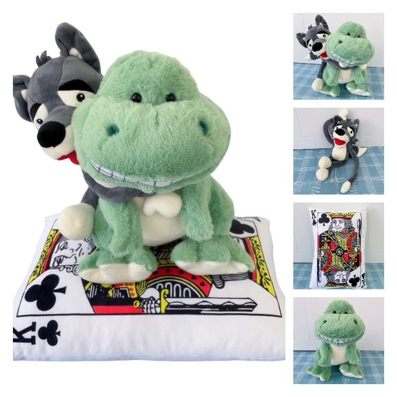 Plush Wolf Dinosaur Toy Kid Cute Doll Childern Birthday Presents Decoration Home
