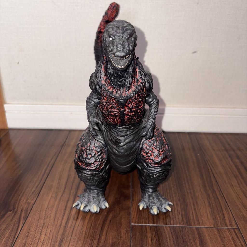 [USED] Godzilla figure, black and red, approximately 30cm