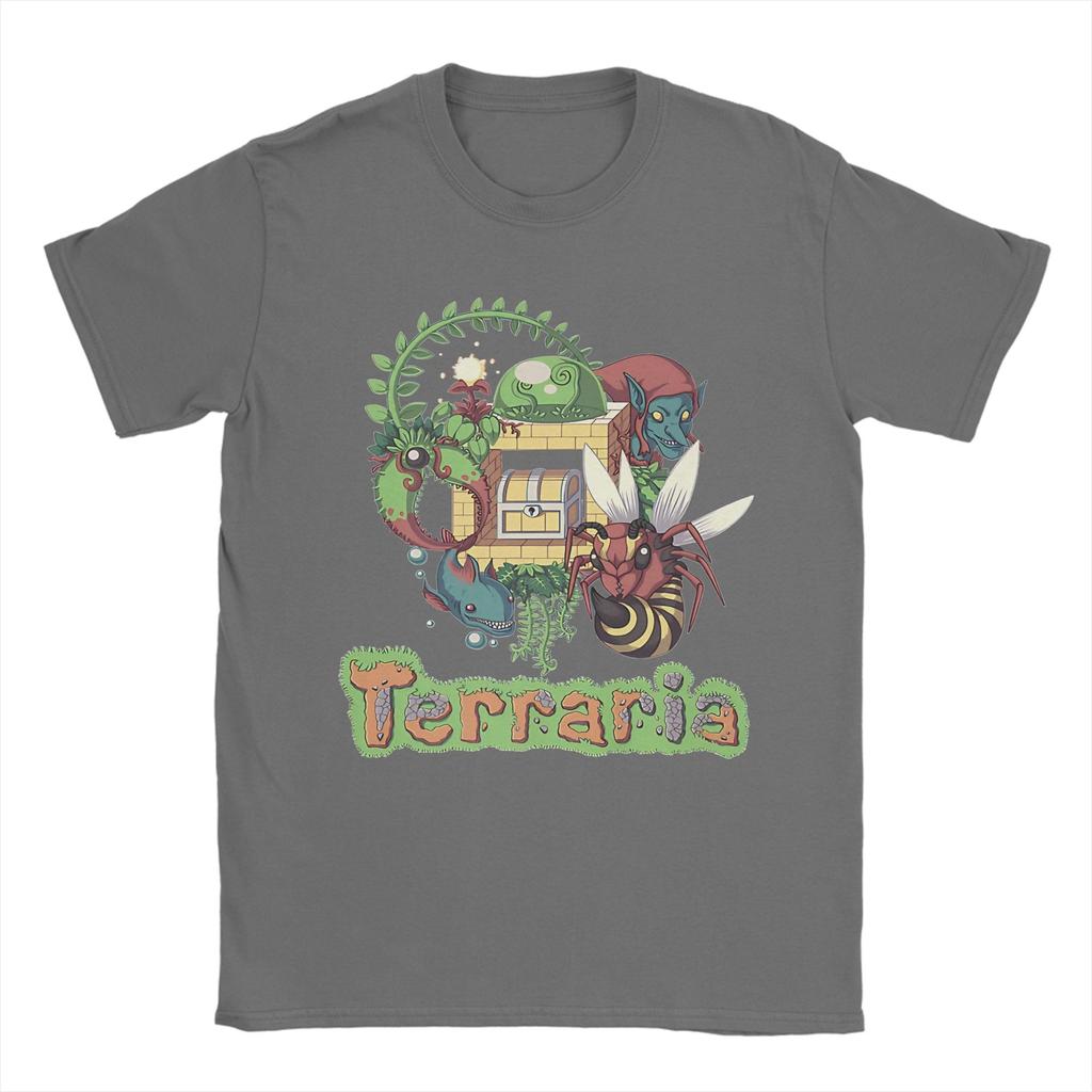 Terraria Game Tee Shirt for Unisex Women Fashion T Shirts 100 Cotton Clothes
