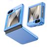 Slim Hard PC Case for Galaxy Z Flip 6 with Built-in Screen Protector,Shockproof Anti-Scratch Full Body Protection Cover,For Wireless Charging-Blue