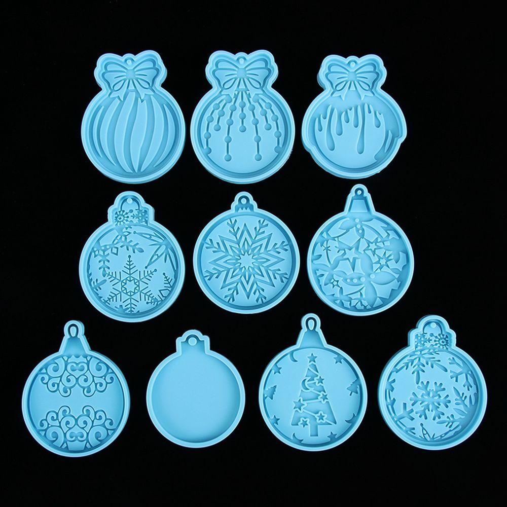 Keychain Resin Ornament Resin Crafts Xmas Epoxy Mold Clay Molds Silicone Mold Christmas Decoration