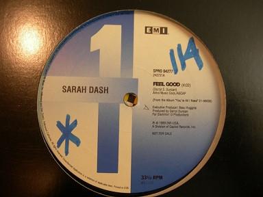 

12inch Record SARAH DASH - Feel Good SPRO04277 EMI 1989 US Soul/Funk Used