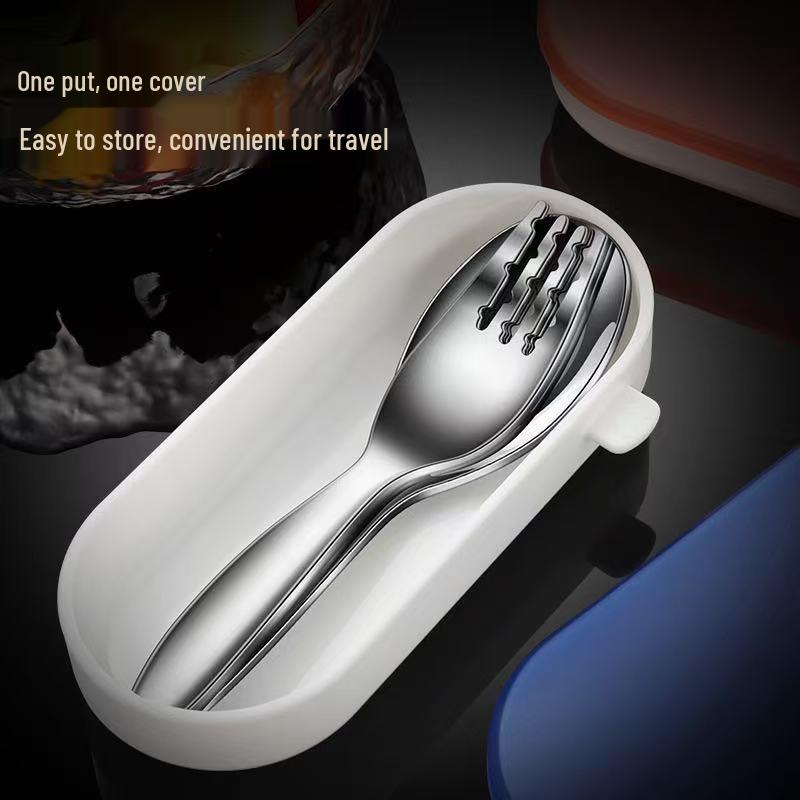 316 Stainless Steel Baby Spoon & Fork Set - Creative Cute Design, Ideal for Complementary Food, Soup, and Ladles.