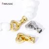 18K Gold Plated Brass Creative Closure Fasteners Lock Clasps Accessories For DIY Needlework Beads Pearls Jewelry Making Material