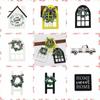Wooden Layered Tray DIY Board Accessories Creative Hanging Sign  Holiday