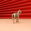 1 Pc Brass Horse Figure Home Decor Ornament Handicraft Get Rich Theme Statuette for Enhancing Wealth And Equestrian Decor