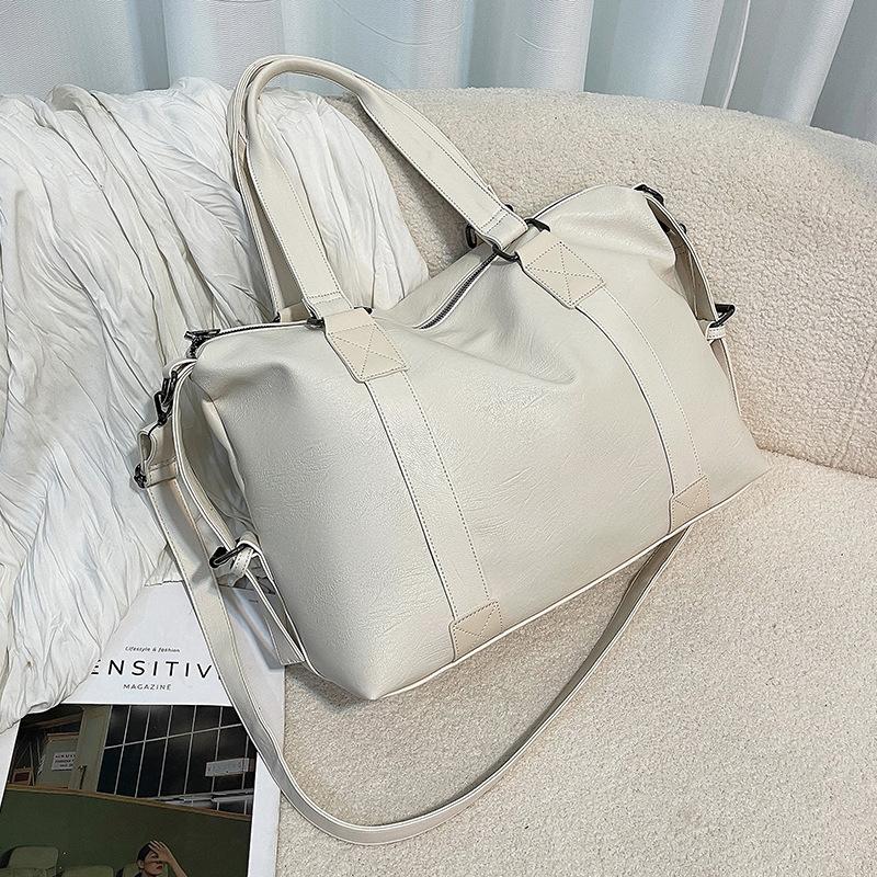 Модная и универсальная ручная повседневная вместительная модная сумка кроссбоди, багаж белый