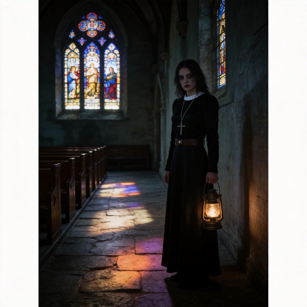 The Nun 2 Cosplay Costume For Halloween With Polyester Dress For Stage Performance