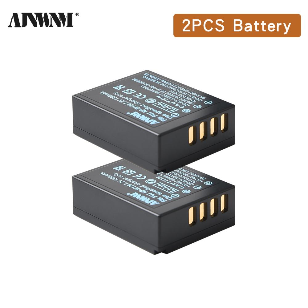 AJNWNM 1300mAh NP-W126 NP W126 NPW126 Batteries+LCD Dual Charger for Fujifilm Fuji X-Pro1 XPro1 X-T1 XT20 XS10 XT100 XT200 XA5 Digital Camera Battery