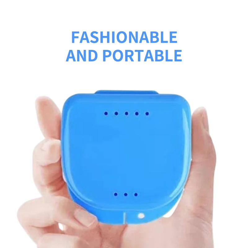 1Pcs Colorful Dental Braces Retainer Case Denture Tray Box Vent Holes Mouth Guard Aligner Braces Denture Box
