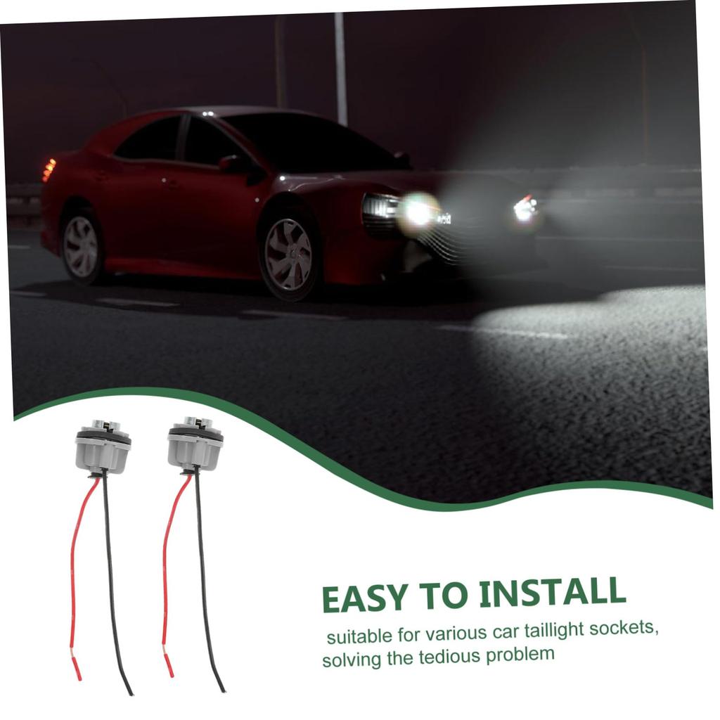 ABOOFAN Tail Lamp Socket Universal Bulb Socket Single Filament 1