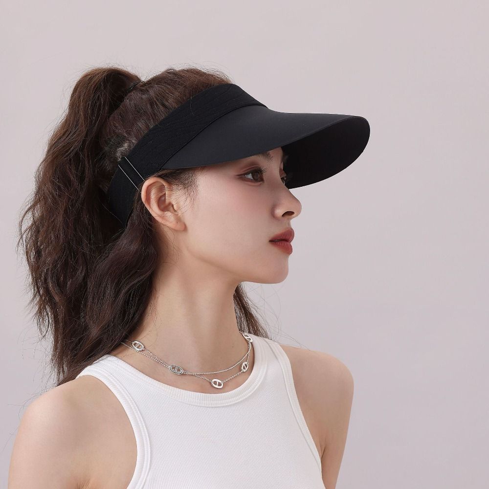 Empty Top Sunscreen Baseball Cap Large Brim Breathable Air Sun Hat Summer Seamless Sun Hat Summer