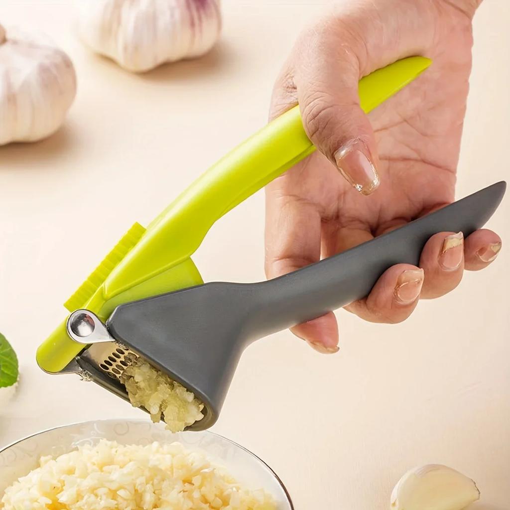 1 ks Ruční lis na česnek a kráječ - Účinný drtič česneku do kuchyně, Snadno se čistí, Mlýnek na česnek, Kuchyňský gadget