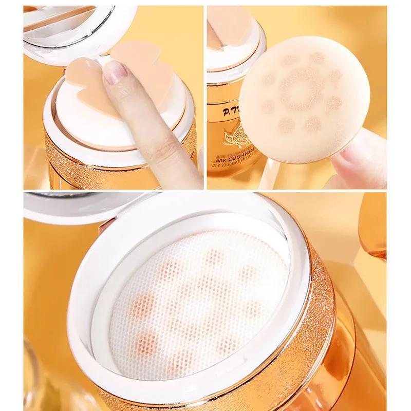 Rosetimes BB Cream Cushion Foundation, feuchtigkeitsspendend, aufhellend, Concealer, natürliches Aussehen