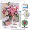 5D DIY Diamant Stickerei rosa Rosen Diamant Malerei Mosaik Home Dekoration