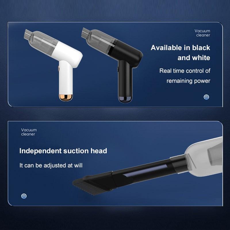 Bezprzewodowy odkurzacz samochodowy 120W 10000Pa Bezprzewodowa dmuchawa powietrza Ręczny odkurzacz Mini Odkurzacz Klawiatura Odkurzacz samochodowy Przenośny Cykloniczny