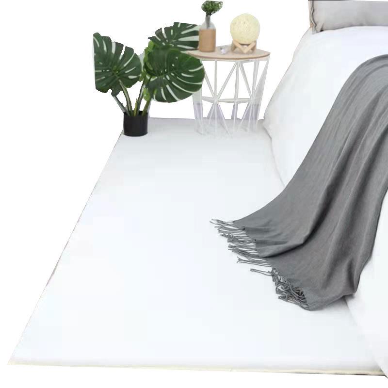 Synthetischer Kaninchenfellteppich: Moderner Wohn- & Schlafzimmer-Bodenläufer, Dickes Waschbares Design für Betten und Couchtische