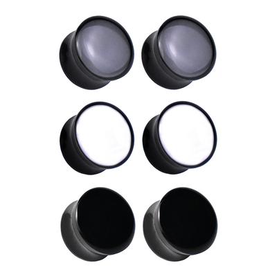 6-42mm Acrylic Ear Gauges Tunnels and Plug Ear Expander Studs Stretching Body Piercing Jewelry In Ear Tunnels