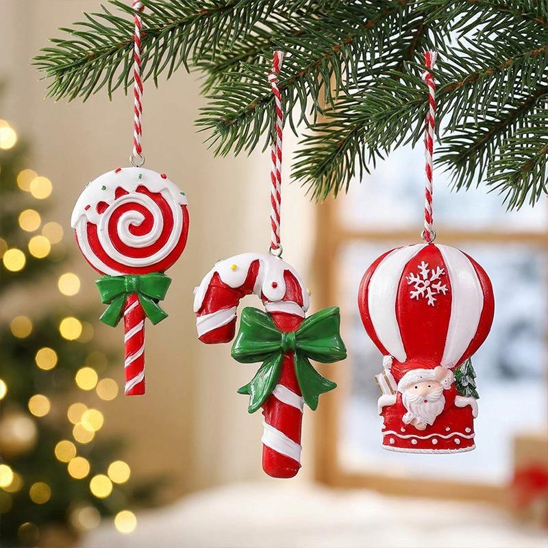 Christmas Decoration Christmas Tree Pendant Resin Santa Foreign Trade Pendant Small Accessories Christmas Snowman Ornaments