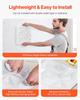 3D Wall Panels 33-Pack 11.81x11.81'' PVC 32 Sq.Ft Coverage Diamond White
