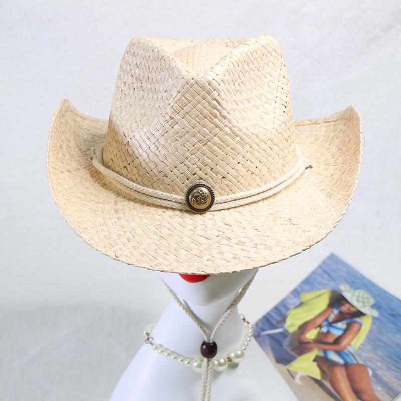 Wish Direct Supply Lafite Straw Hat, Straw Hat Cowboy Hat, Men'S Hat And Women'S Hat Self-Produced