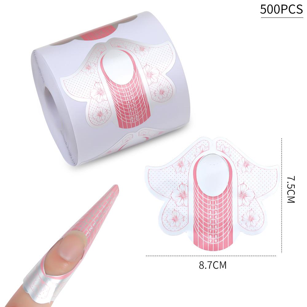 

100 Эксклюзивных форм для наращивания французских ногтей для трансграничной торговли - Дизайн «Подкова» и Прямоугольный