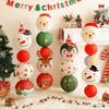 Christmas Paper Lanterns  Christmas Hanging Santa Elk Snow Lanterns Xmas Trees Diy Festival Lanterns Party Decorations