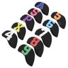 10 stücke Golf Eisen Kopf Abdeckung mit Große Farbe Nummer Wasserdichte Neopren Golf Eisen Club Headcover Set