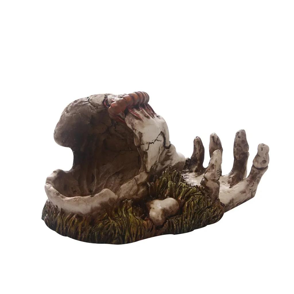 Skull Model Resin Skull Crafts Ornament Halloween Decoration Horror Movie Props Skeleton Skull for Halloween Personality Decor