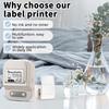 Label Maker Machine Portable Thermal Label Printer Bluetooth-compatible Mini Label Printer with Tape for Small Business Home School Office Barcode