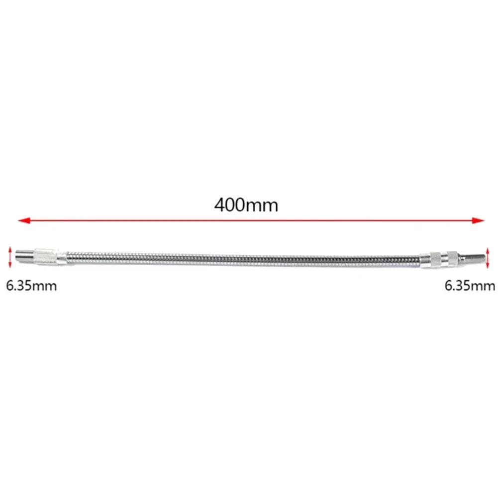 Electric Screwdriver Extend Rod 1/4 Hex Flexible Shaft Bit Holder 150-400mm Impact Driver Ratchet Screwdriver Manual Tools