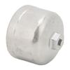 86mm 3.39in Oil Filter Wrench Socket Cap Sliver Heavy Duty Stainless Steel Removal Tool